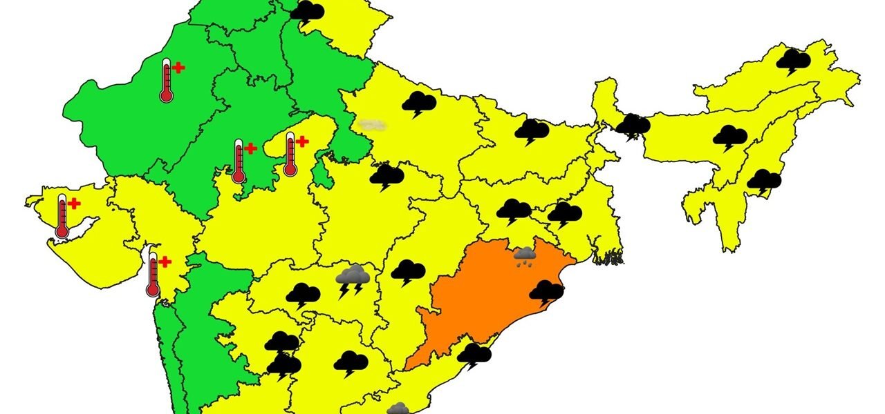 IMD issues orange alert of moderate rainfall with strong winds and thunderstorm and lightning in West Bengal and Odisha