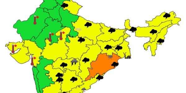 IMD issues orange alert of moderate rainfall with strong winds and thunderstorm and lightning in West Bengal and Odisha