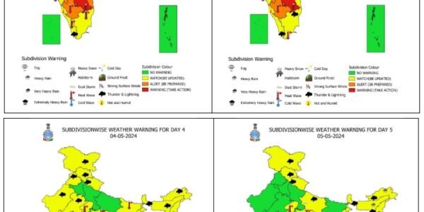 IMD issues weather forecast for first week of May 2024; Severe heat wave conditions likely to continue till May 2-3