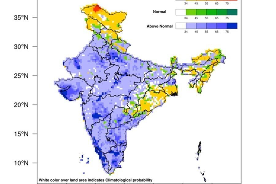 IMD predicted more than normal rainfall in the monsoon from June to September.