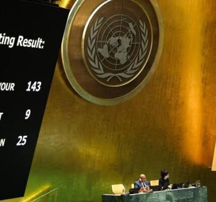 India voted in favor of the proposal to make Palestine a full member of the United Nations