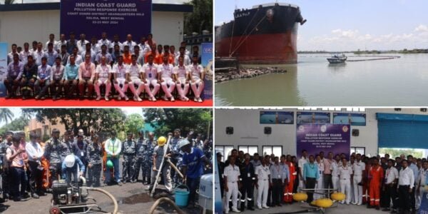 Indian Coast Guard conducts anti-pollution conference and training exercise in West Bengal to address critical challenges of tackling oil spills at sea