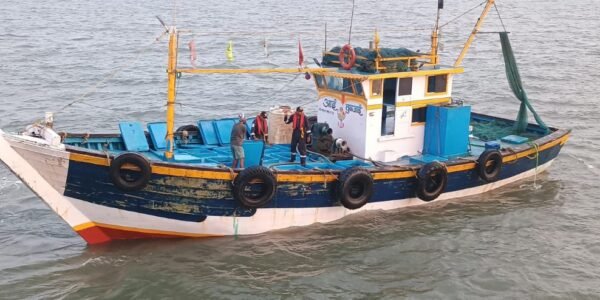 Indian Coast Guard intercepts fishing vessel with four crew on board off Mumbai coast; 30,000 liters of illegal diesel and cash worth Rs 1.75 lakh seized
