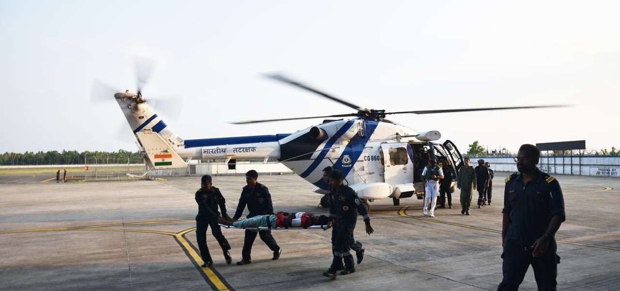 Indian Coast Guard saves life of critically ill fisherman in Kerala sea