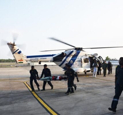 Indian Coast Guard saves life of critically ill fisherman in Kerala sea