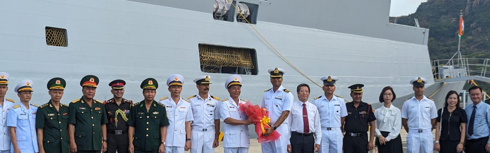 Indian Naval Ship (INS) Kiltan arrived at Cam Ranh Bay, Vietnam today