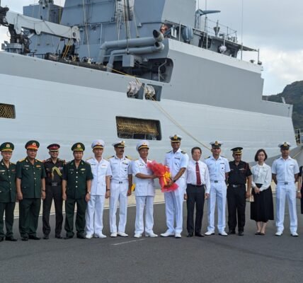 Indian Naval Ship (INS) Kiltan arrived at Cam Ranh Bay, Vietnam today