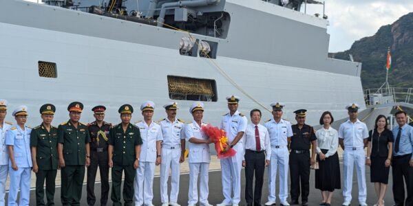 Indian Naval Ship (INS) Kiltan arrived at Cam Ranh Bay, Vietnam today