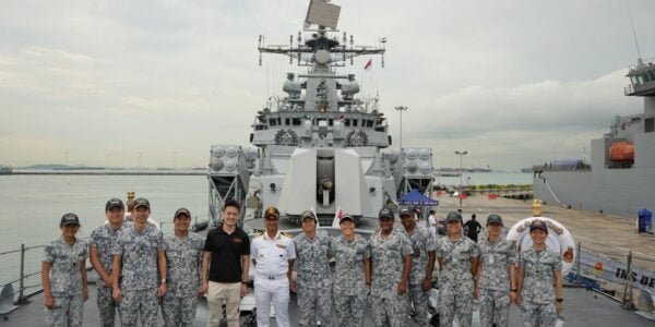 Indian Naval Ships Delhi, Shakti and Kiltan visit Singapore