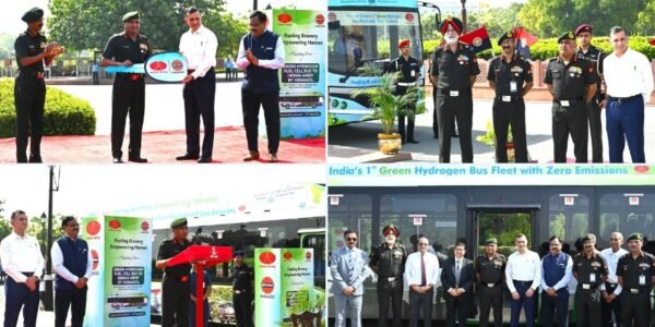 Indian Oil provides state-of-the-art hydrogen fueled bus to Indian Army