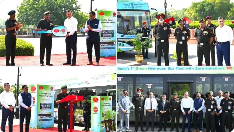 Indian Oil provides state-of-the-art hydrogen fueled bus to Indian Army