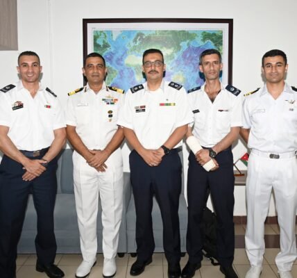 Jordanian Armed Forces Training Delegation visits Southern Naval Command (SNC), Kochi and Indian Naval Academy (INA), Ezhimala