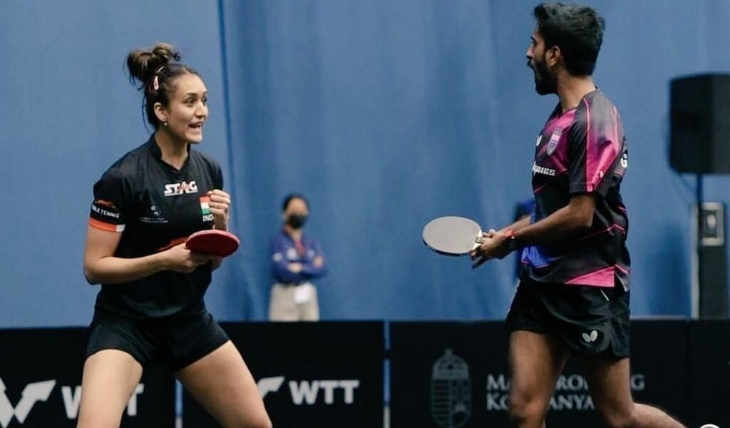 Manika Batra and Sharath Kamal
