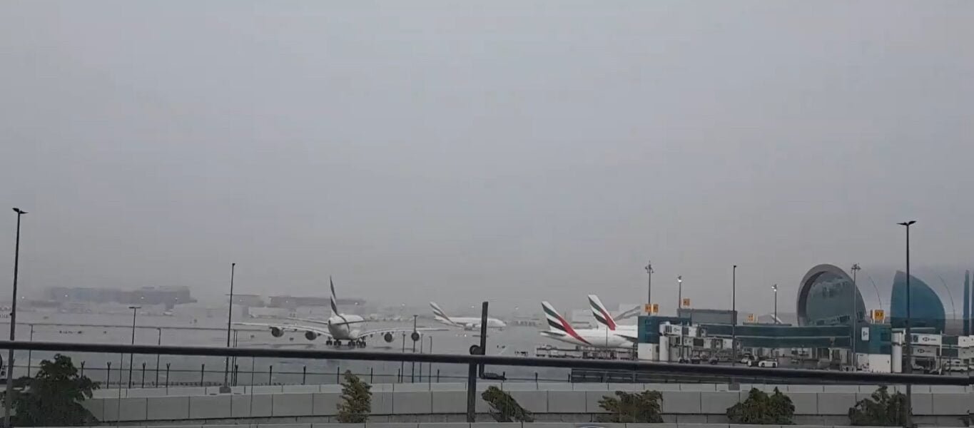 Many international flights canceled due to heavy rain and storm in UAE
