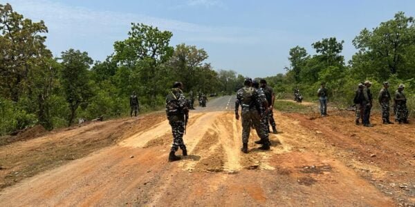 Maoists carried out an IED blast targeting the vehicle of a police inspector in Bijapur district of Chhattisgarh.
