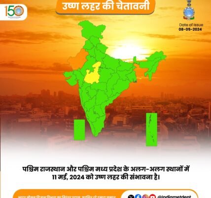 Meteorological Department predicts severe heat to continue in Rajasthan and Madhya Pradesh