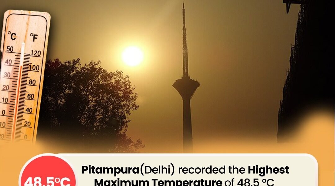 National capital Delhi in the grip of intense heat, minimum temperature close to 30 degree Celsius