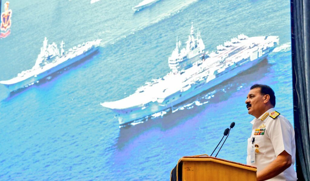 Navy Chief Admiral Tripathi told officers to be ready for war at all times