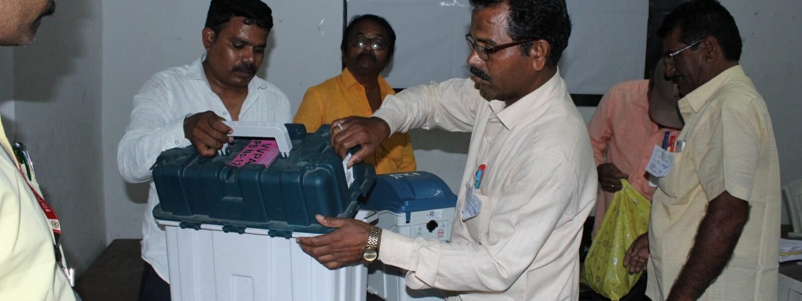 Nearly 61.72 percent voting recorded till 830 pm tonight in the third phase of Lok Sabha elections.