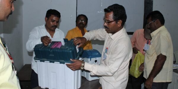 Nearly 61.72 percent voting recorded till 830 pm tonight in the third phase of Lok Sabha elections.