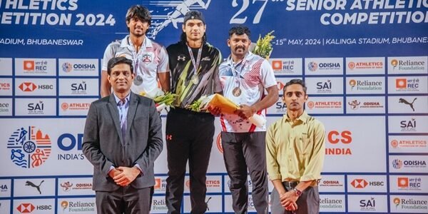 Olympic champion Neeraj Chopra won gold medal in javelin throw competition Federation Cup 2024
