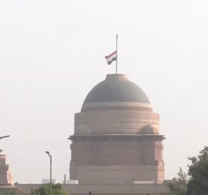One day national mourning in India on the death of Iranian President Ebrahim Raisi, the national flag was flown at half mast