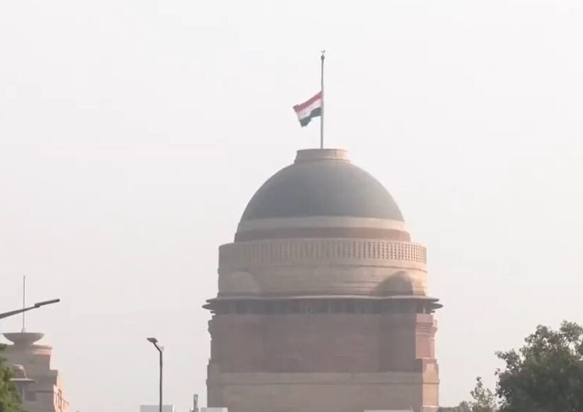 One day national mourning in India on the death of Iranian President Ebrahim Raisi, the national flag was flown at half mast