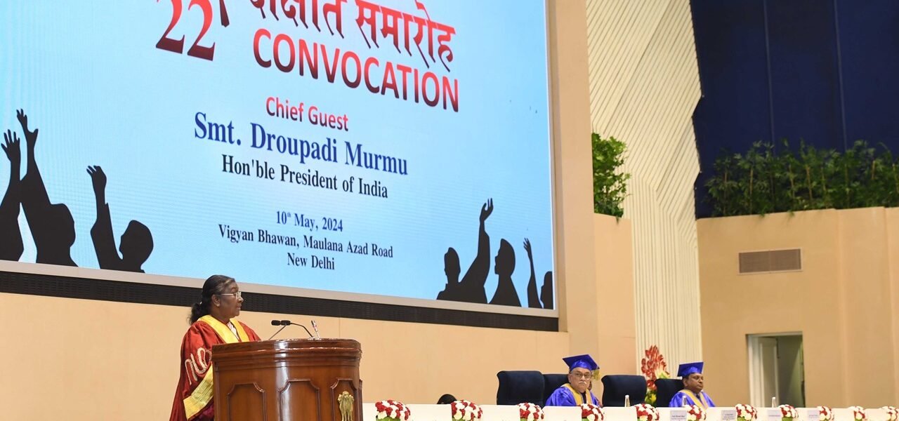 President Draupadi Murmu addresses the 22nd convocation of the National Board of Examination in Medical Sciences (NBEMS) in New Delhi