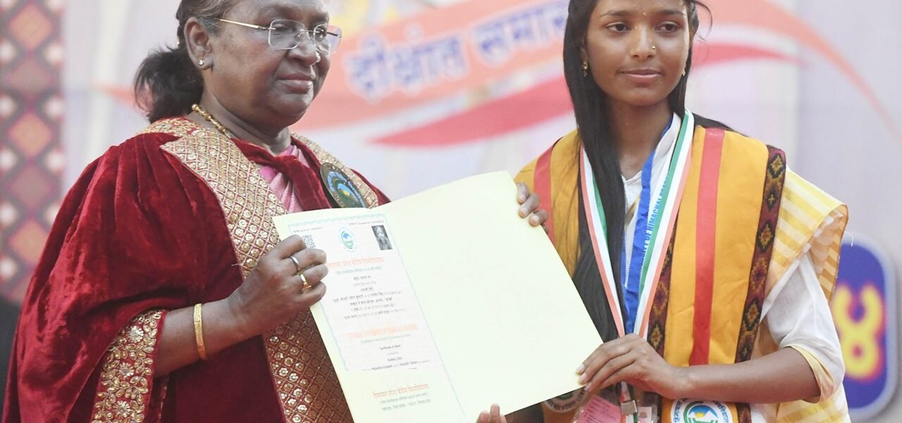 President Draupadi Murmu attended and addressed the 7th convocation of the Central University of Himachal Pradesh in Dharamshala today.