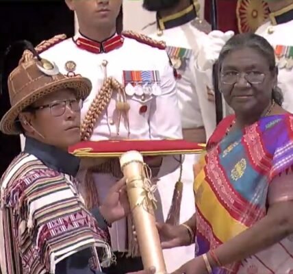 President confers 2 Padma Vibhushan, 9 Padma Bhushan and 56 Padma Shri awards at civil investiture ceremony