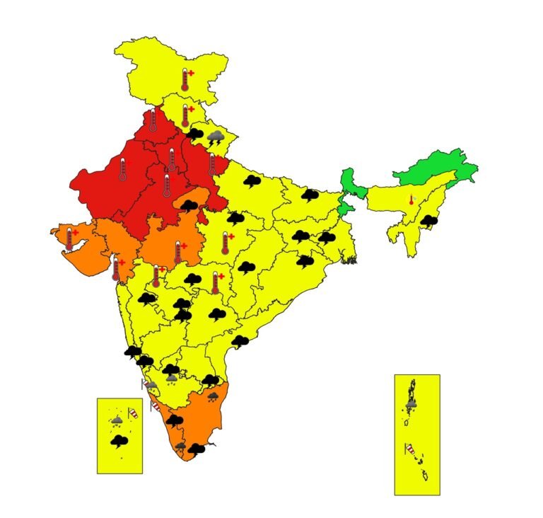 मौसम विभाग ने पंजाब, हरियाणा, दिल्ली, राजस्थान और उत्तर प्रदेश के लिए अगले पांच दिनों तक लू का अलर्ट जारी किया