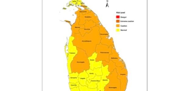 Sri Lanka Meteorological Department issues heat index advisory for 7 out of 9 provinces of the country