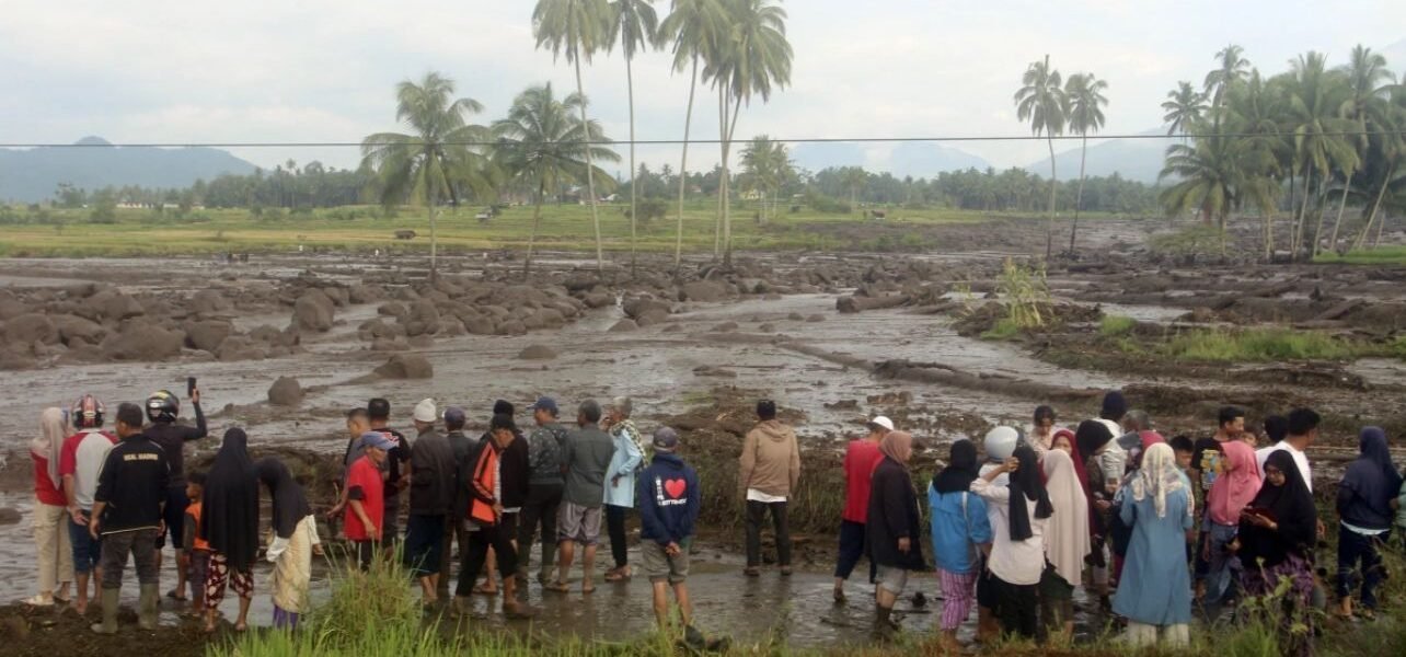 Sudden flood caused terrible devastation on Sumatra island of Indonesia.