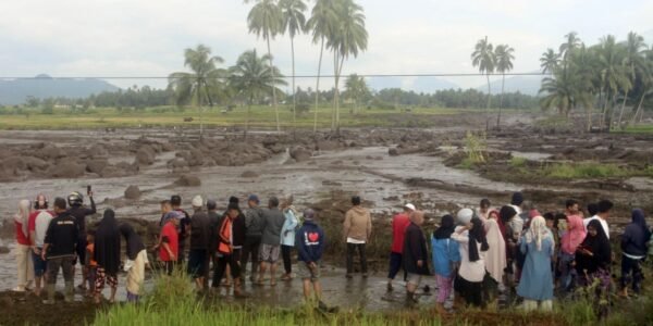 Sudden flood caused terrible devastation on Sumatra island of Indonesia.