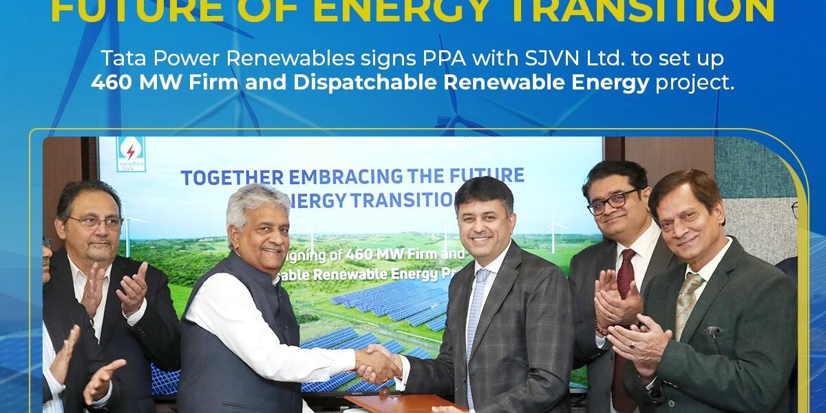Tata Power Renewable Energy (TPREL) signs agreement with SJVN for 460 MW clean energy project