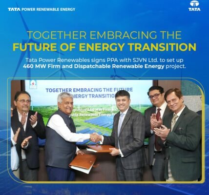 Tata Power Renewable Energy (TPREL) signs agreement with SJVN for 460 MW clean energy project