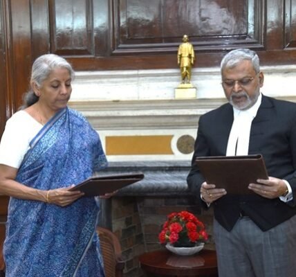 Union Finance Minister Nirmala Sitharaman administered the oath of office to Justice (Retd) Sanjay Kumar Mishra as the first Chairperson of the GST Appellate Tribunal in New Delhi.