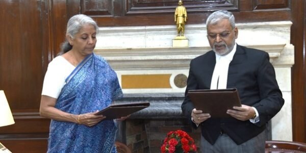 Union Finance Minister Nirmala Sitharaman administered the oath of office to Justice (Retd) Sanjay Kumar Mishra as the first Chairperson of the GST Appellate Tribunal in New Delhi.