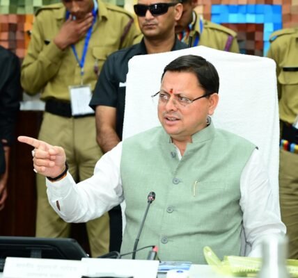 Uttarakhand CM launches Pirul Laao-Paise Pao Mission in Rudraprayag district in view of forest fire situation in the state
