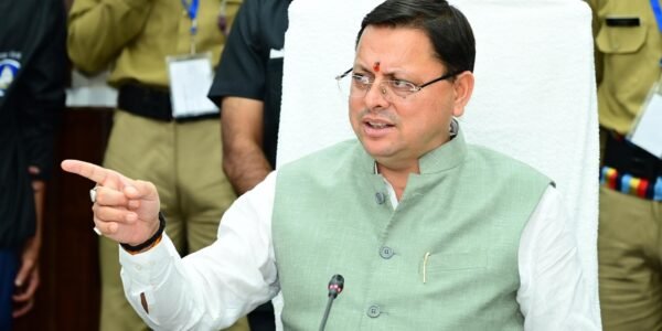 Uttarakhand CM launches Pirul Laao-Paise Pao Mission in Rudraprayag district in view of forest fire situation in the state