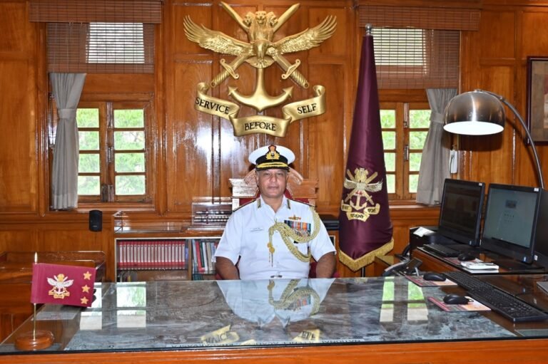 Vice Admiral Gurcharan Singh takes over as Commandant of the National Defense Academy from Vice Admiral Ajay Kochhar
