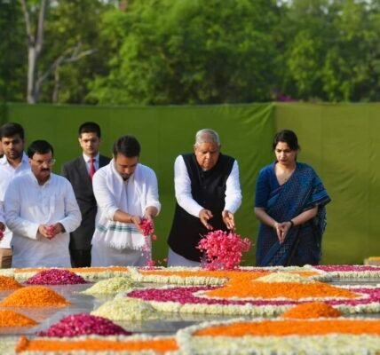 Vice President Jagdeep Dhankhar paid tribute to former Prime Minister Chaudhary Charan Singh on his 37th death anniversary