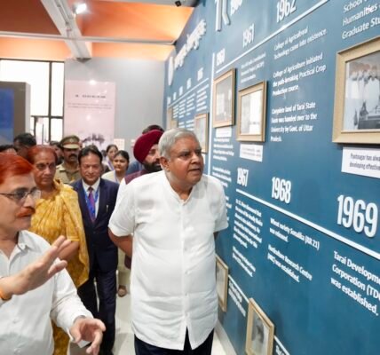 Vice President Jagdeep Dhankhar visits Govind Ballabh Pant University of Agriculture and Technology