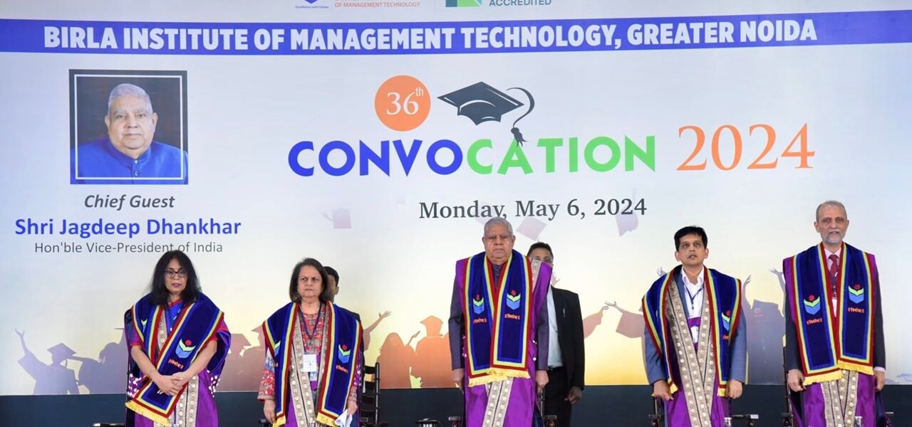Vice President addresses 36th Convocation of BIMTEC, invites teachers and students to visit new Parliament House