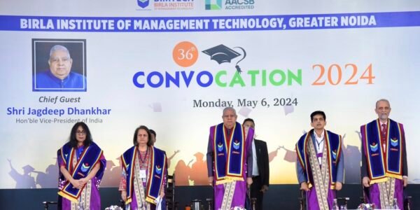 Vice President addresses 36th Convocation of BIMTEC, invites teachers and students to visit new Parliament House
