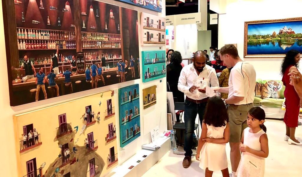 World Art Dubai Fair started yesterday at Dubai World Trade Center