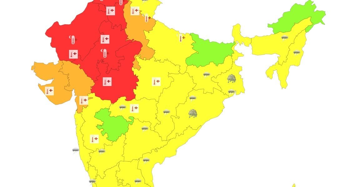 aaj ka mausam kaisa rahega, tapman kitna hai 25 May 2024