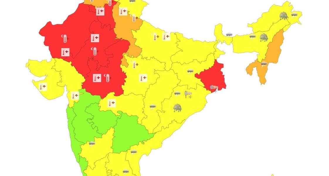 aaj ka mausam kaisa rahega, tapman kitna hai 26 May 2024