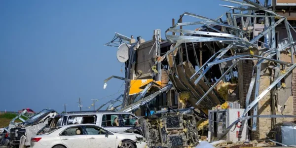 At least 15 people died due to storm in America's Texas, Oklahoma and Arkansas.