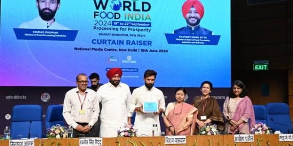 Chirag Paswan and Ravneet Singh launch website and mobile app for World Food India 2024
